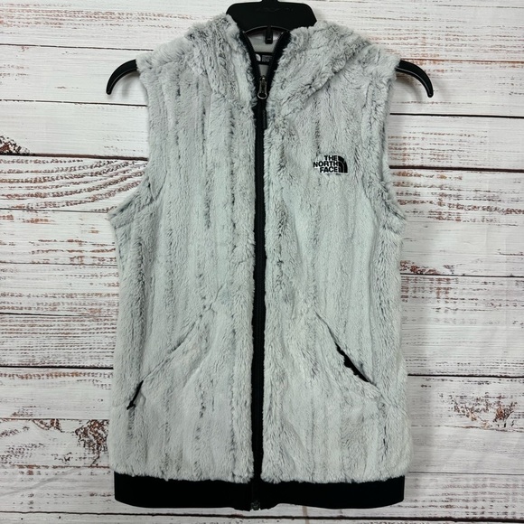 The North Face Gray Furlander size XS Hooded Full Zip Vest - Picture 1 of 9